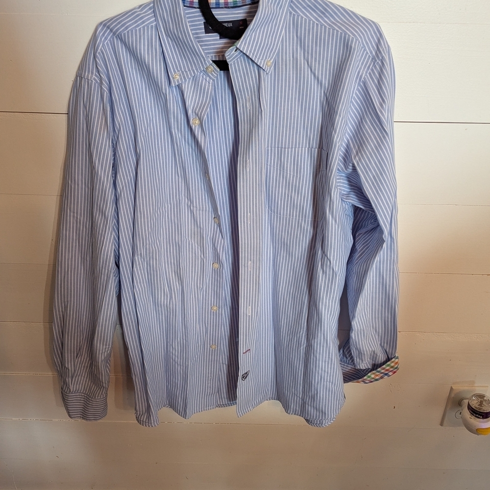 Daniel Cremieux Light Blue Pinstripe Button Down Shirt